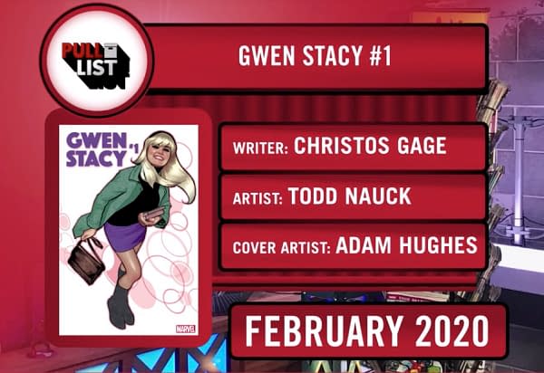 Gwen Stacy Gets Her Own Series at Marvel in February by Christos Gage and Todd Nauck
