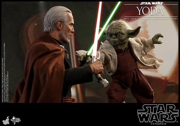 FOR 3.75 OR 6 INCH FIGURES STAR WARS YODA 2/" HOLOGRAPHIC FIGURE RED