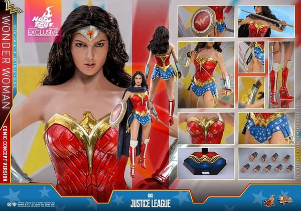 Ready Hot Toys MMS506 Justice League 1/6 Wonder Woman Comic Concept Version