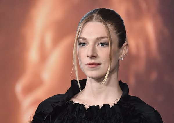 Hunter Schafer arrives for the 'Euphoria' FYC Party on April 20, 2022 in Los Angeles, CA, photo by DFree / Shutterstock.com.