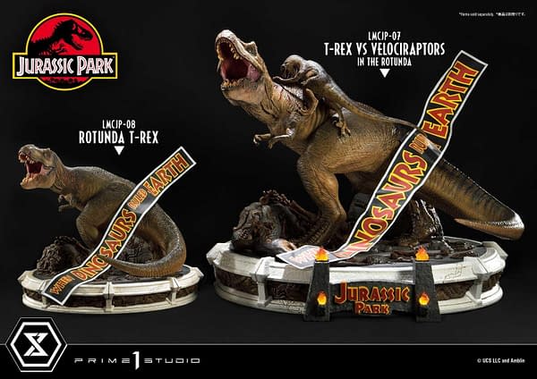 Jurassic Park T-Rex Roars Once Again with New Prime 1 Statue