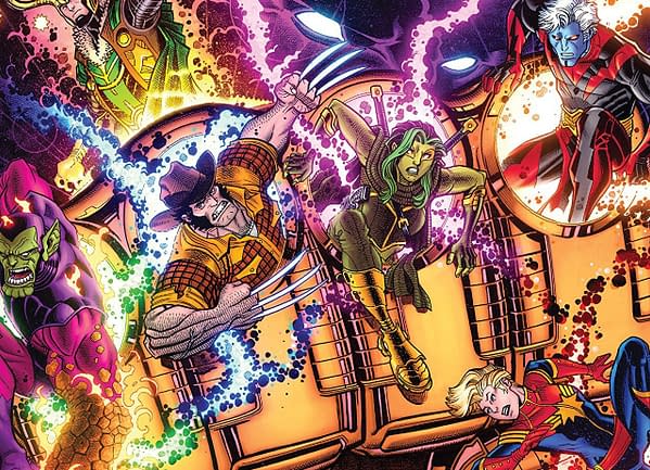 Infinity Countdown #1 cover by Nick Bradshaw and Morry Hollowell
