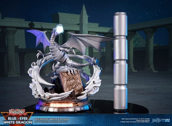 Yu-Gi-Oh Blue-Eyes White Dragon Powers Up with First 4 Figures