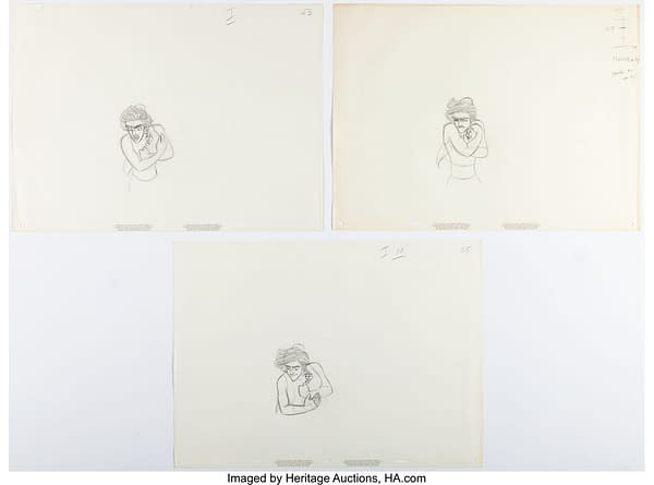 Aladdin Animation Drawings Sequence of 3 (Walt Disney, 1992). Credit: Heritage Auctions
