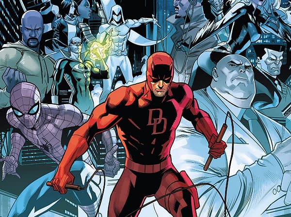 Daredevil #600 cover by Dan Mora and Romulo Fajardo Jr.