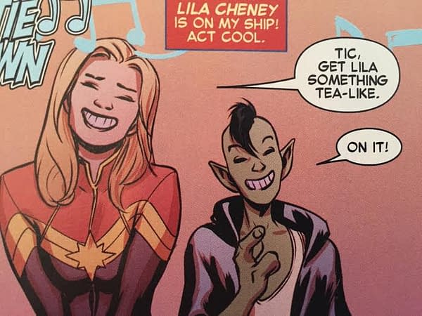 'Captain Marvel' Writer Kelly Sue DeConnick Wants to See Tic in Sequel