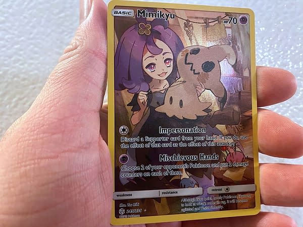 Mimikyu Character Card. Credit: Pokémon TCG Mimikyu Character Card. Credit: Pokémon TCG