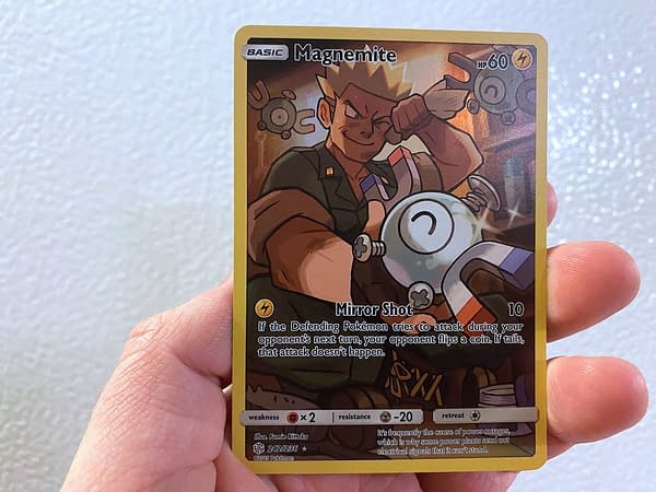 Magnemite Character Card. Credit: Pokémon TCG Magnemite Character Card. Credit: Pokémon TCG