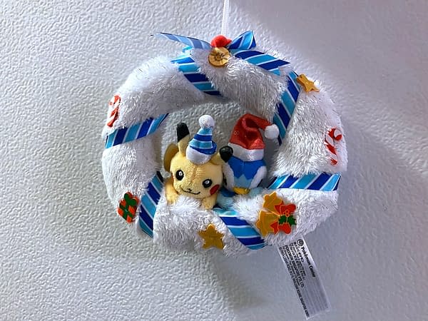 Pikachu & Piplup Pokémon Undersea Holiday Wreath Plush - 7 In. Credit: The Pokémon Center