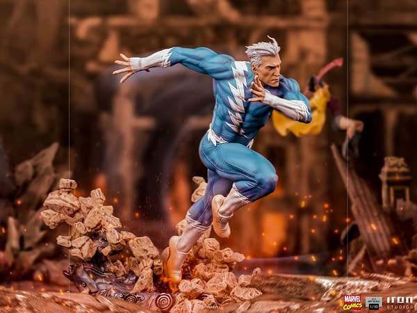 Quicksilver races with new Marvel Comics Iron Studios statue