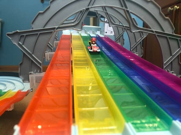 Hot Wheels Mario Kart Rainbow Road Track is a Collectors Dream