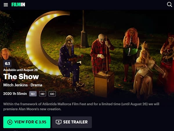 You Can Stream Alan Moore's The Show, Now, Free, Globally For 4 Euros