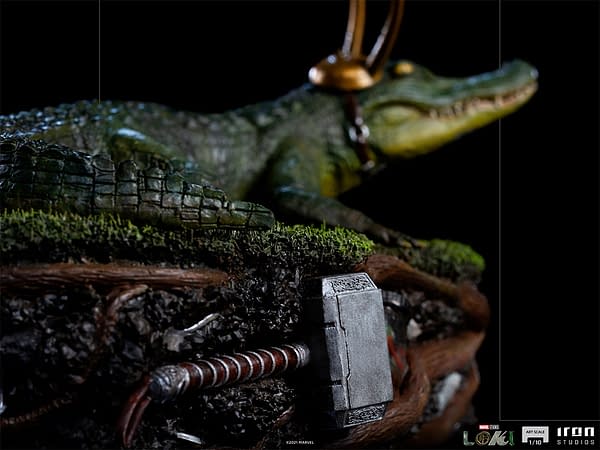 Alligator Loki Gets His Time to Shine with New Iron Studios Statue