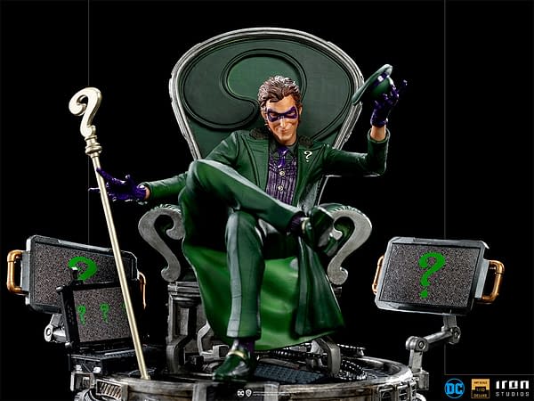 The Riddler Initiate his Masterplan with New Iron Studios Statue