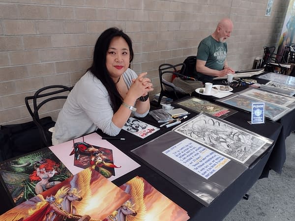 Joyce Chin at Lake Comic Comic Art Festival