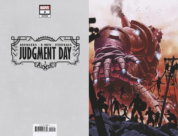Cover image for A.X.E.: JUDGMENT DAY 2 BROOKS VIRGIN VARIANT [AXE]