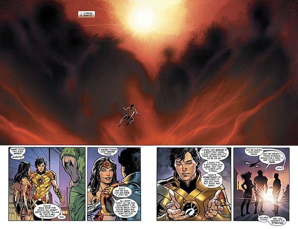Wonder Woman #42 art by Jesus Merino and Romulo Fajardo Jr.