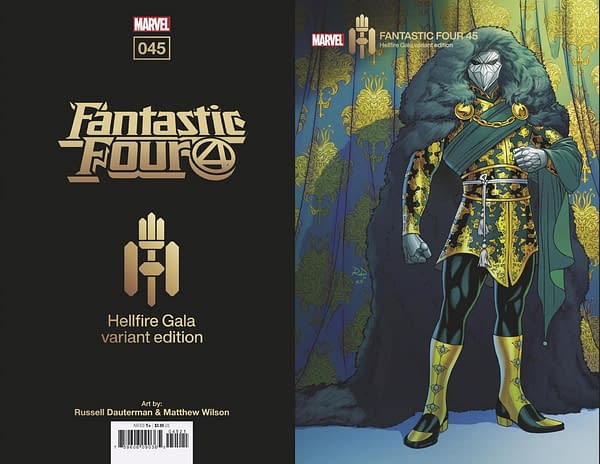 Cover image for FANTASTIC FOUR 45 DAUTERMAN HELLFIRE GALA VARIANT