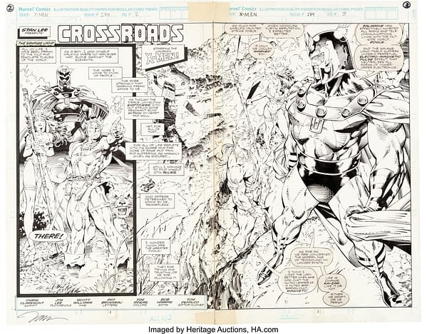 One Page of Jim Lee X-Men Art Sold For Over 1/3 of a Million Last Week