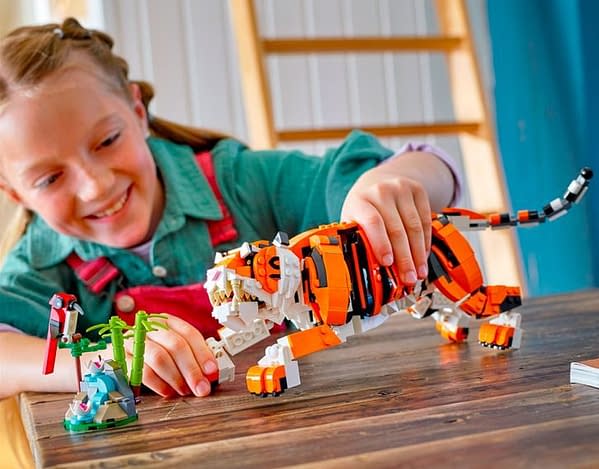 Your LEGO Collection Gets Wild with the New 3 in 1 Majestic Tiger Set
