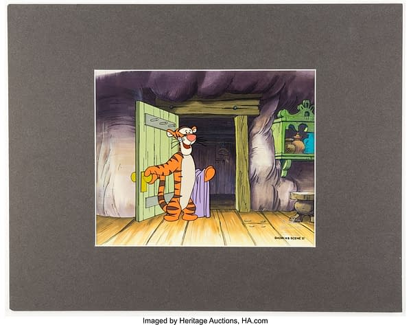 Winnie the Pooh Production Cel with Tigger. Credit: Heritage