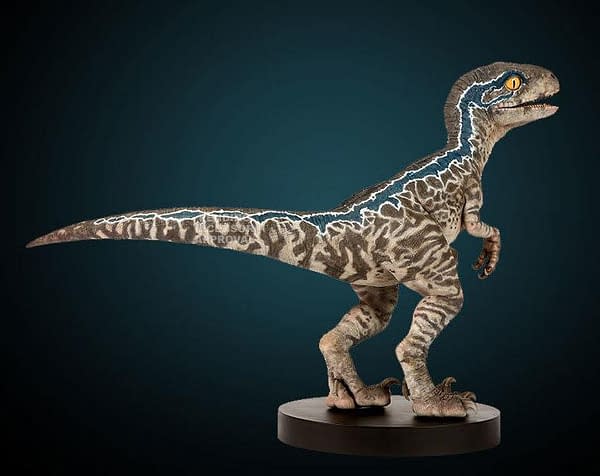 Jurassic World Fallen Kingdom S Adorable Baby Blue Statue Coming From Chronicle