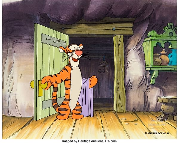 Winnie the Pooh Production Cel with Tigger. Credit: Heritage
