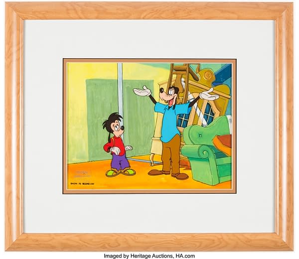 Goof Troop "Talent to the Max" Goofy and Max Production Cel. Credit: Heritage Auctions