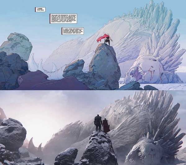 Esad Ribic's Thor, As Seen In Thor Love And Thunder Teaser