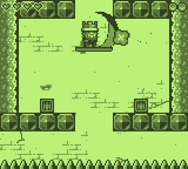A screenshot from Retro KING MAN, another one of the bundled games in the series on Steam, and one that's meant to appeal to fans of the original Nintendo Game Boy handheld system.