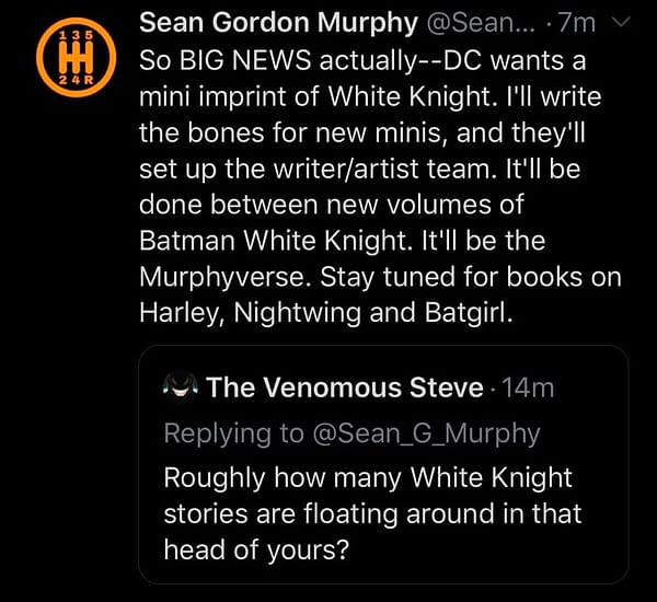 Sean Gordon Murphy S The White Knight Returns With New Creative Teams For The Murphyverse