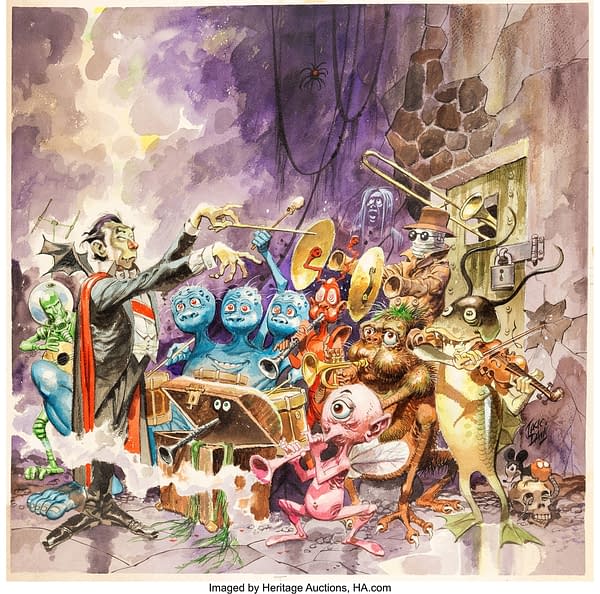 Jack Davis' Monster Rally album cover up for auction