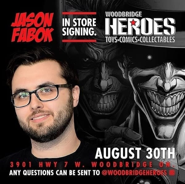 Jason Fabok Apologies For Comic Shop Charging $50 For His Signature