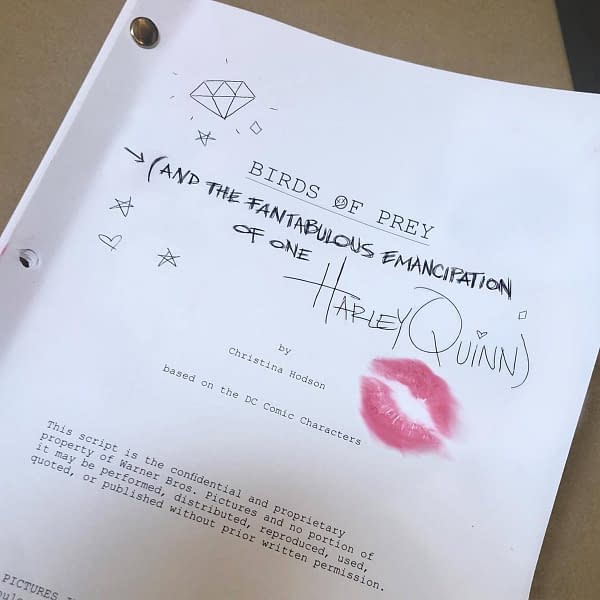 Margot Robbie Teases [Quinzel] Doctored 'Birds of Prey' Script