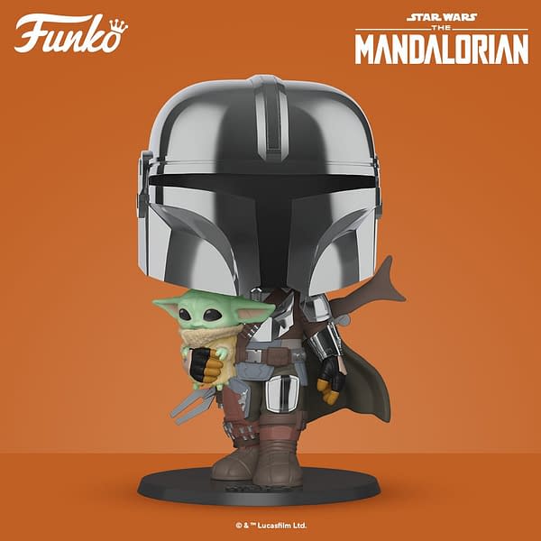 Star Wars The Mandalorian Pop with Child from Funko