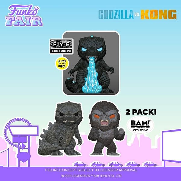 Funko Announces Full Wave of Godzilla Vs Kong Pops