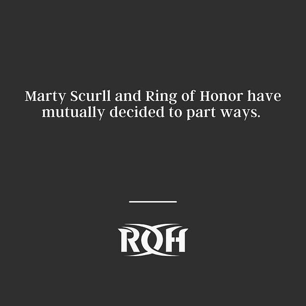 The official statement from Ring of Honor on Marty Scurll