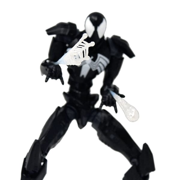 Symbiote Spider-Man Joins the Fight With Another Mondo Marvel Mecha