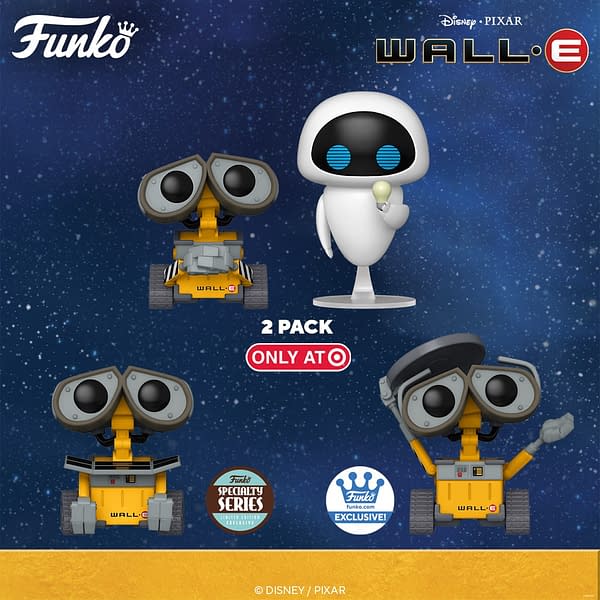 Funko Blasts off to the Future with a Huge Wave of Wall-E Pop Vinyls
