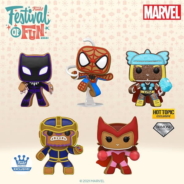 Funko Bakes Up Some Marvel Gingerbread Pops For Festival of Fun