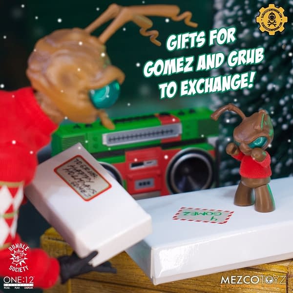 Mezco Toyz Gets Festive with New One: 12 Holiday Gomez Figure