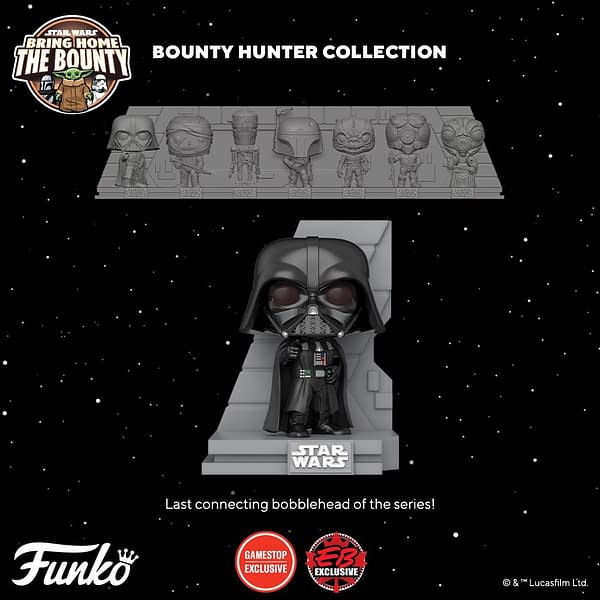 Funko Debuts Final Star Wars Bounty Hunter Deluxe Pop with Darth Vader