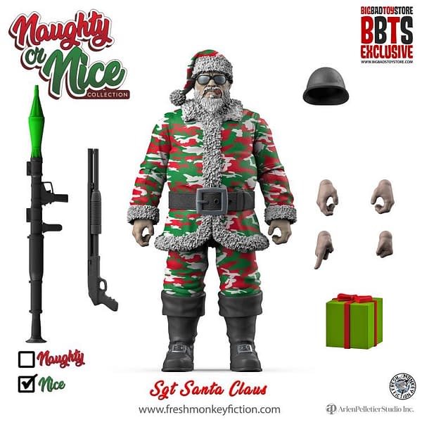 Santa Arrives For Fresh Monkey Fiction's Naughty or Nice Collection
