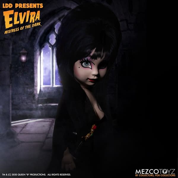 Elvira Mistress of the Dark Living Dead Doll Returns to Mezco Toyz 