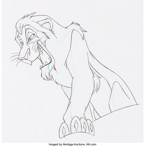 The Lion King 2: Simba's Pride Scar Animation Drawing. Credit: Heritage