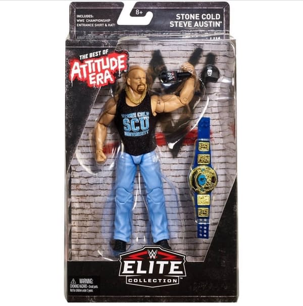 Wwe Elite World Heavyweight Championship Attitude Era Accessories Figure Mattel 