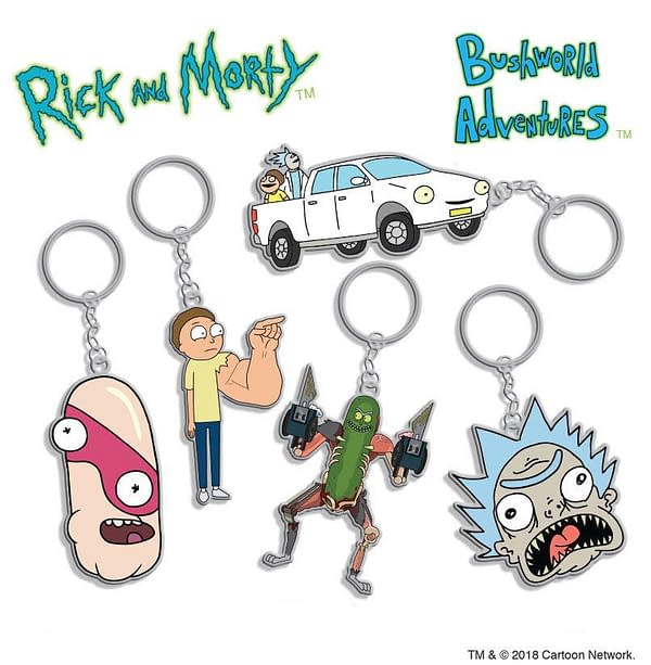 Rick and Morty Season 3 Metal Key Chains Bushland Adventure Styles SDCC Hot Properties