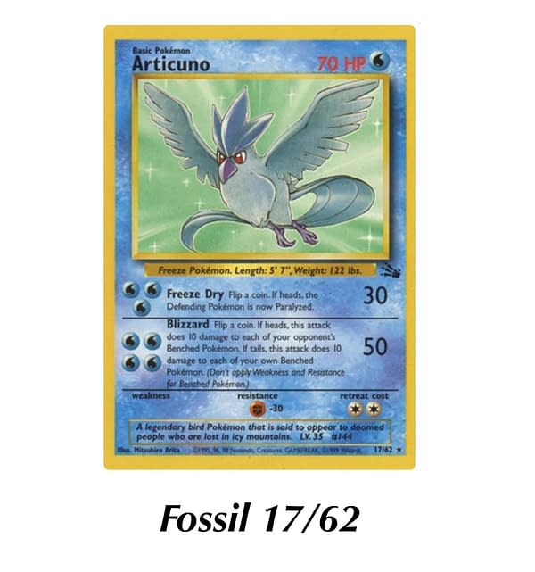 Fossil Articuno. Credit: WOTC