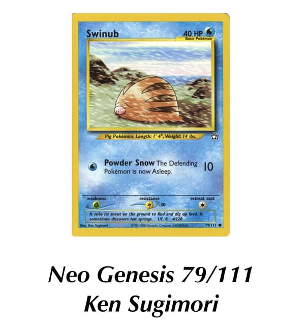 Neo Genesis Swinub. Credit: Pokémon TCG