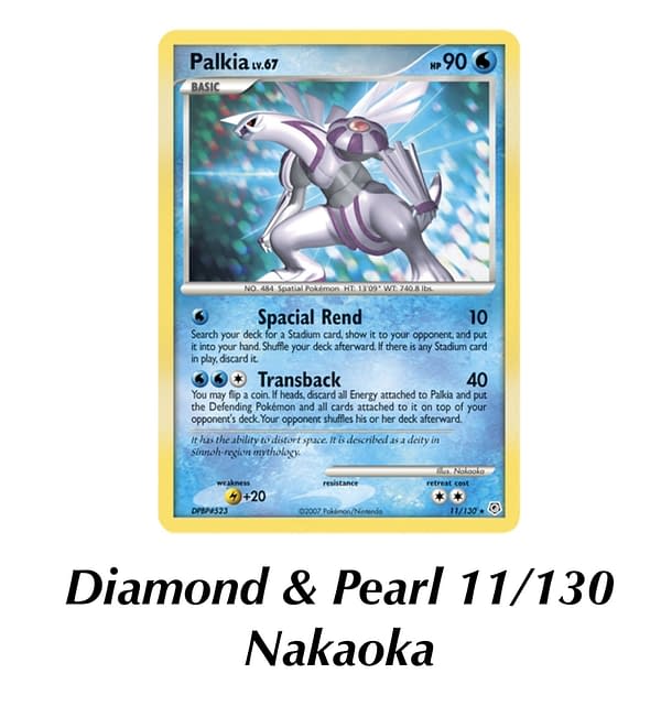Diamond & Pearl Palkia. Credit: Pokémon TCG